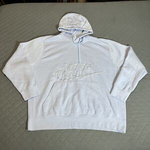 Nike Club Fleece Graphic Pullover Hoodie Light Blue Men’s 2XL Sweatshirt